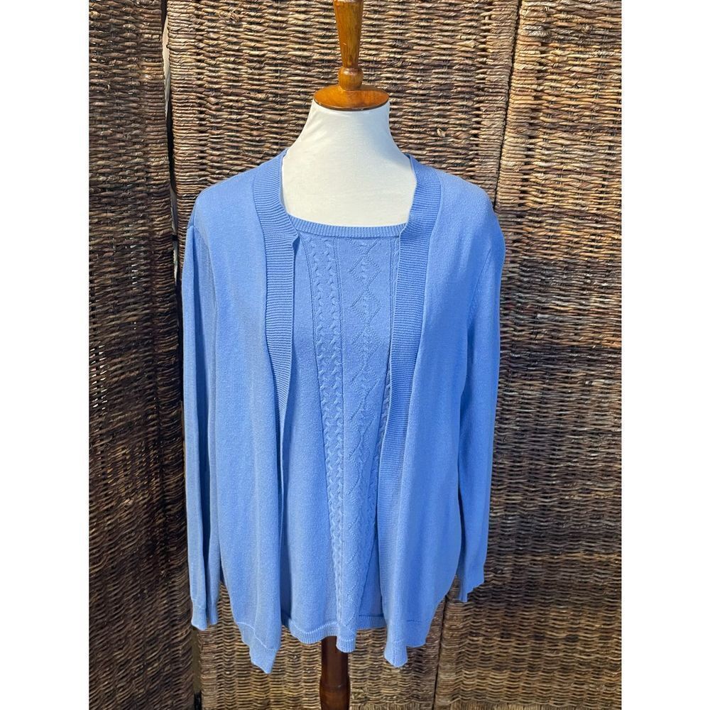 EUC! Blair Open Cardigan W/ Attached Sweater Camisole M - Picture 2 of 9